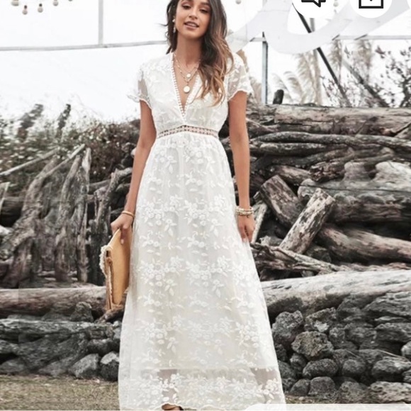 Boho wedding or regular white dress - Picture 3 of 4